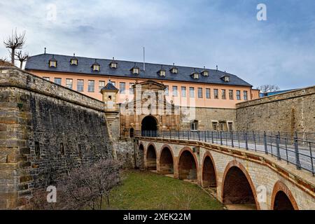 Die Zitadelle Petersberg von Erfurt in Thüringen Stockfoto