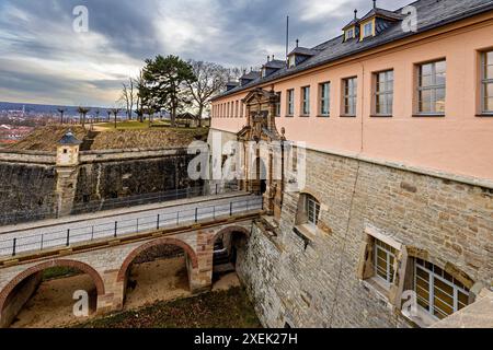 Die Zitadelle Petersberg von Erfurt in Thüringen Stockfoto