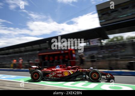 Spielberg, Österreich, 28.06.2024, 16 LECLERC Charles (mco), Scuderia Ferrari SF-24, Aktion während des Formel 1 Qatar Airways Austrian Grand Prix 2024, 11. Runde der Formel-1-Weltmeisterschaft 2024 vom 28. Bis 30. Juni 2024 auf dem Red Bull Ring, in Spielberg, Österreich Credit: Independent Photo Agency/Alamy Live News Stockfoto