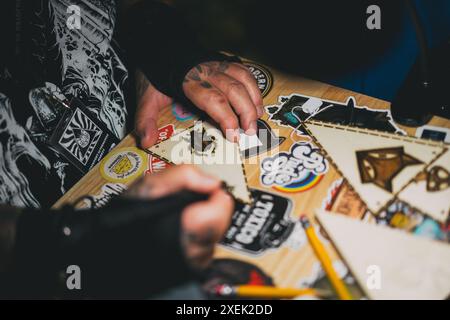 Stockport Alternative Market am Edgeley Park 23.06.24 Stockfoto