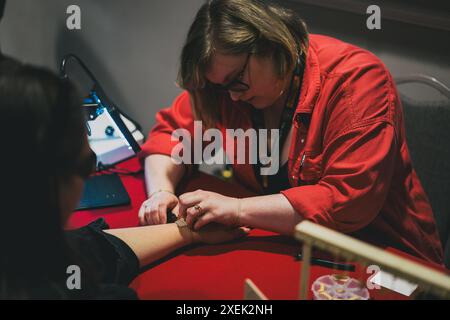 Stockport Alternative Market am Edgeley Park 23.06.24 Stockfoto