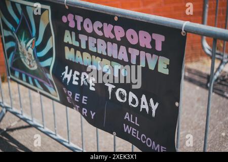 Stockport Alternative Market am Edgeley Park 23.06.24 Stockfoto