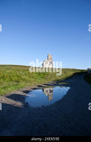 St Helen's Church, Lundy Island, Lundy, Bristol Channel, Großbritannien Stockfoto
