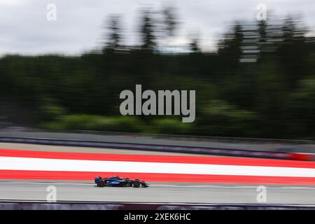 02 SARGEANT Logan (usa), Williams Racing FW46, Action während des Formel 1 Qatar Airways Austrian Grand Prix 2024, 11. Runde der Formel-1-Weltmeisterschaft 2024 vom 28. Bis 30. Juni 2024 auf dem Red Bull Ring, in Spielberg, Österreich - Foto Antonin Vincent/DPPI Credit: DPPI Media/Alamy Live News Stockfoto