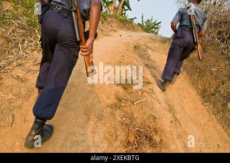 Bangladesch. Umgebung von Bandarban. Tripura-Stamm. Stockfoto