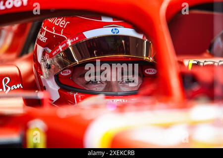 Spielberg, Autriche. Juni 2024. LECLERC Charles (mco), Scuderia Ferrari SF-24, Porträt während des Formel 1 Qatar Airways Austrian Grand Prix 2024, 11. Runde der Formel-1-Weltmeisterschaft 2024 vom 28. Bis 30. Juni 2024 auf dem Red Bull Ring, in Spielberg, Österreich - Foto Xavi Bonilla/DPPI Credit: DPPI Media/Alamy Live News Stockfoto