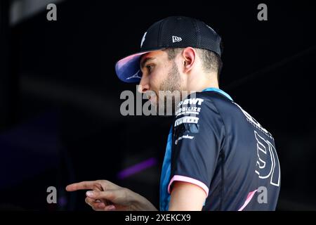 Spielberg, Autriche. Juni 2024. OCON Esteban (fra), Alpine F1 Team A524, Porträt während des Formel 1 Qatar Airways Austrian Grand Prix 2024, 11. Runde der Formel 1 Weltmeisterschaft 2024 vom 28. Bis 30. Juni 2024 auf dem Red Bull Ring, in Spielberg, Österreich - Foto Xavi Bonilla/DPPI Credit: DPPI Media/Alamy Live News Stockfoto