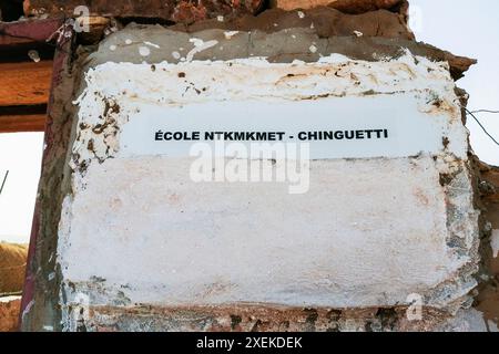 Mauretanien, Chinguetti, Ntkmkmet Schule Stockfoto