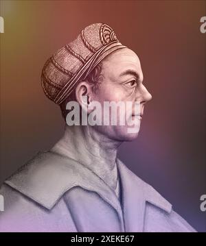 Porträt von Jakob Fugger, 1459–1525, deutscher Geschäftsmann, digital bearbeitet Stockfoto