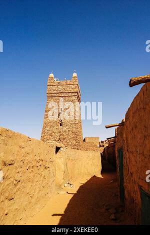 Mauretanien, Chinguetti, lokale Moschee Stockfoto