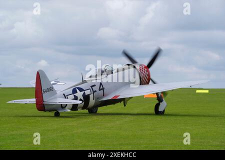 Republik, P-47D, Thunderbolt, 45-49192, G-THUN, Sywell, Luftanzeige, Stockfoto