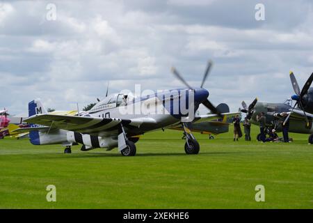 Nordamerika, P-51D, Mustang, 472216, G-BIXL,. Sywell, Air Display, England, Großbritannien. Stockfoto