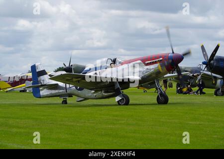 P-51, CA-18, Mustang, Jersey Jerk, G Jerk, Sywell, Air Display, Northampton, England, Großbritannien. Stockfoto