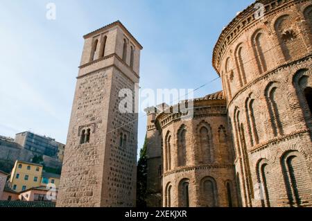 Santiago del Arrabal Kirche. Toledo, Castilla La Mancha, Spanien. Stockfoto