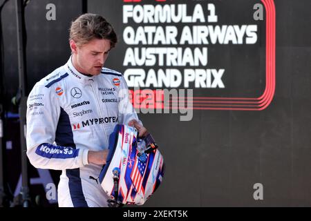 Spielberg, Österreich. Juni 2024. Logan Sargeant (USA) Williams Racing. 28.06.2024. Formel-1-Weltmeisterschaft, Rd 11, Großer Preis Von Österreich, Spielberg, Österreich, Sprint Qualifikationstag. Das Foto sollte lauten: XPB/Alamy Live News. Stockfoto
