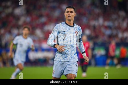 Gelsenkirchen, Deutschland. Juni 2024. Cristiano Ronaldo (POR) Georgia - Portugal Georgien - Portugal 26.06.2024 Copyright (nur für journalistisch Stockfoto