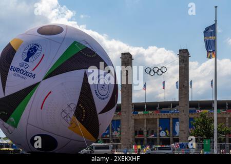 Olympiastadion Berlin UEFA Euro2024 Stockfoto