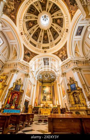 Decke der Kathedrale Kirche der Streitkräfte (iglesia catedral de las fuerzas armadas de espana), Barrio La Latina Viertel, HabsburgMadrid, Spa Stockfoto