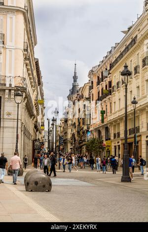 Tor der Sonne (Puerta del Sol), Zentrum von madrid, spanien. Stockfoto