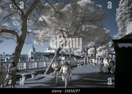 Verschiedene Ausblicke auf die Stadt Venedig Stockfoto