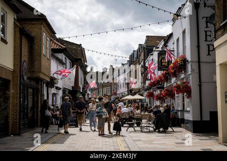 Church Street, Twickenham, London, Großbritannien; London, England Stockfoto