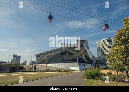 London Cable Car, auch bekannt als Dangleway, Docklands, London, Großbritannien; England Stockfoto