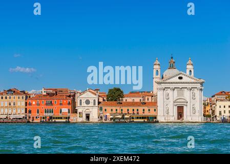 Gesuati-Kirche auf der Fondamenta delle Zattere in Dorsoduro, Venedig, Veneto, Italien Stockfoto