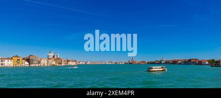Kanal und Insel Giudecca; Venedig, Venetien, Italien Stockfoto