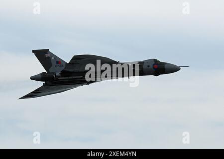 Vulcan XH558 auf der Wales National Airshow, 2015, Swansea Bay. Stockfoto