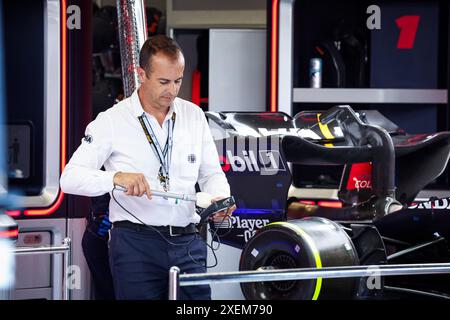 Spielberg, Autriche. Juni 2024. FIA-Beobachter beim Red Bull Racing während des Formel 1 Qatar Airways Austrian Grand Prix 2024, 11. Runde der Formel-1-Weltmeisterschaft 2024 vom 28. Bis 30. Juni 2024 auf dem Red Bull Ring in Spielberg, Österreich - Foto Florent Gooden/DPPI Credit: DPPI Media/Alamy Live News Stockfoto