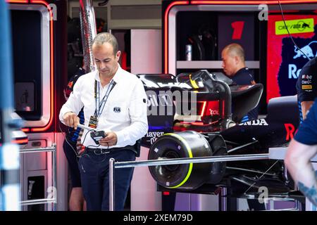 Spielberg, Autriche. Juni 2024. FIA-Beobachter beim Red Bull Racing während des Formel 1 Qatar Airways Austrian Grand Prix 2024, 11. Runde der Formel-1-Weltmeisterschaft 2024 vom 28. Bis 30. Juni 2024 auf dem Red Bull Ring in Spielberg, Österreich - Foto Florent Gooden/DPPI Credit: DPPI Media/Alamy Live News Stockfoto