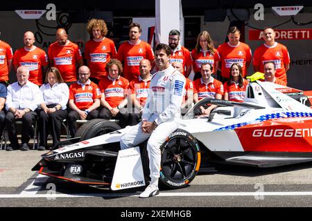 Portland, Etats Unis. Juni 2024. NATO Norman (fra), Andretti Global, Porsche 99X Electric, Porträt während des Portland ePrix 2024, 9. Treffens der ABB FIA Formel E Weltmeisterschaft 2023-24, auf dem Portland International Raceway vom 28. Bis 30. Juni 2024 in Portland, USA - Foto Julien Delfosse/DPPI Credit: DPPI Media/Alamy Live News Stockfoto