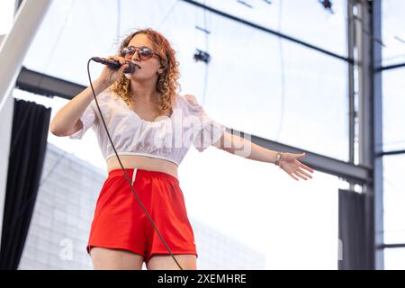 Milwaukee, USA. Juni 2024. Kel Taylor von Sawyer während des Sommerfest Music Festivals am 27. Juni 2024 in Milwaukee, Wisconsin (Foto: Daniel DeSlover/SIPA USA) Credit: SIPA USA/Alamy Live News Stockfoto