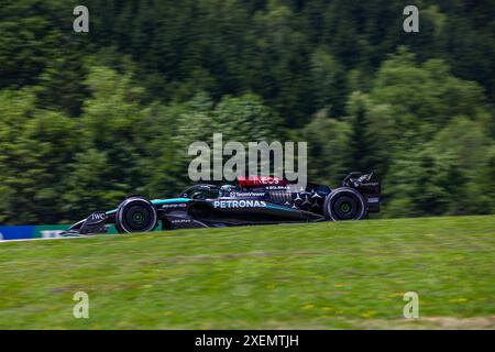 Während des Free Training 1 des Formel 1 Qatar Airways Grand Prix 2024 von Österreich, RedBull Ring, Spielberg, Österreich. Juni 2024. Quelle: SIPA USA/Alamy Live News Stockfoto
