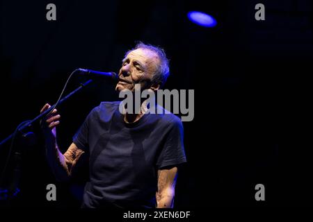 Italienisches Sängermusikkonzert - Roberto Vecchioni - Tra il Silenzio e il Tuono Tour Roberto Vecchioni während Roberto Vecchioni - Tra il Silenzio e il Tuono Tour, italienisches Sängermusikkonzert in Bergamo, Italien, 28. Juni 2024 Bergamo Lazzaretto Italien Copyright: XTommasoxBerardix/xLiveMediax LPM 1423166 Stockfoto