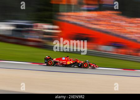 Red Bull Ring, Spielberg, Österreich. 28.Juni 2024; Charles Leclerc aus Monaco und Scuderia Ferrari während des Formel-1-Grand-Prix von Österreich Credit: Jay Hirano/AFLO/Alamy Live News Stockfoto