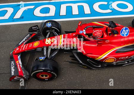 Red Bull Ring, Spielberg, Österreich. 28.Juni 2024; Charles Leclerc aus Monaco und Scuderia Ferrari während des Formel-1-Grand-Prix von Österreich Credit: Jay Hirano/AFLO/Alamy Live News Stockfoto