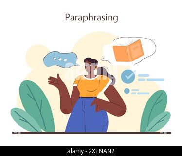 Aktives Zuhören. Aufmerksamer Geschäftscharakter oder Entwicklung von Soft Skills für Mitarbeiter. Konversation, Verhandlung, emotionale Intelligenz und Teamarbeit. Illustration des flachen Vektors Stock Vektor
