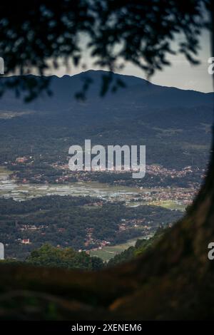 Blick auf die Stadt Rantepao in North Toraja, Sulawesi, Indonesien; Rantepao, North Toraja, Süd-Sulawesi, Indonesien Stockfoto