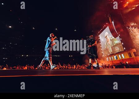 San Siro , Mailand, Italien, 28. Juni 2024, GUE Pequeno während des Club Dogo - San Siro - Musikkonzerts Stockfoto