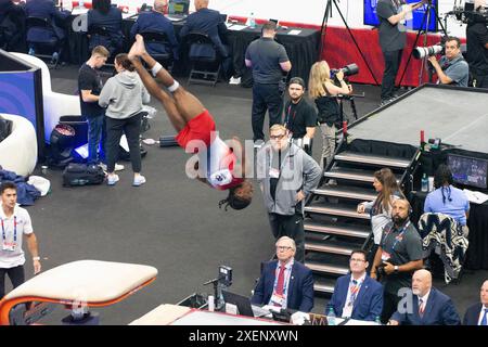 Minneapolis, Minnesota, USA. Juni 2024. KHOI YOUNG konkurriert im Tresor (Credit Image: © Karen I. Hirsch/ZUMA Press Wire) NUR REDAKTIONELLE VERWENDUNG! Nicht für kommerzielle ZWECKE! Stockfoto