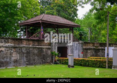 Der Haupteingang zu Fort Cornwallis, George Town, Penang, Malaysia Stockfoto