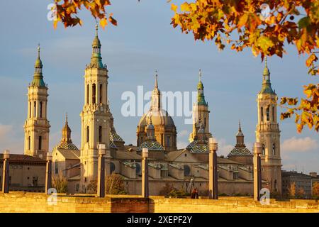 Basilika Nuestra Señora del Pilar, Zaragoza. Aragón, Spanien. Stockfoto