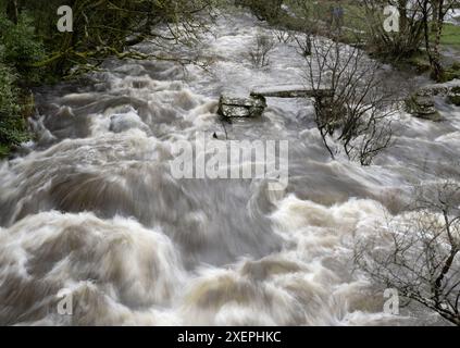 East Dart River, Dartmeet, Yelverton, Devon, England, UK. Stockfoto