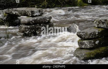 East Dart River, Dartmeet, Yelverton, Devon, England, UK. Stockfoto