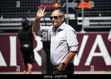 Gerhard Berger ehemaliger F1-Fahrer-Porträt während des Formel 1 Qatar Airways Austrian Grand Prix 2024, 11. Runde der Formel-1-Weltmeisterschaft 2024 vom 28. Bis 30. Juni 2024 auf dem Red Bull Ring in Spielberg, Österreich Stockfoto