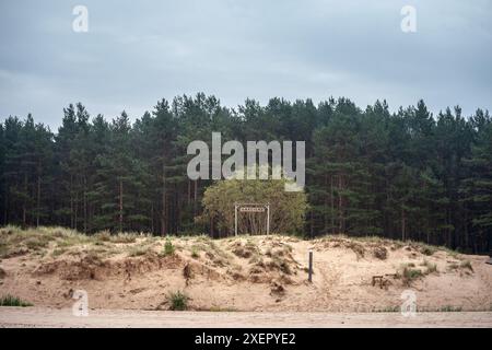 Bild der Ostsee am Strand von Garciems in Lettland. Garciems ist ein Dorf in der Carnikava Pfarrei im Komitat Ādažu. Es befindet sich in der Mitte Stockfoto