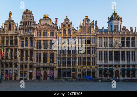 Der Grand Place oder Grote Markt ist der zentrale Platz von Brüssel in Belgien Stockfoto