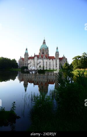 neues Rathaus von Hannover in Niedersachsen, Deutschland Stockfoto