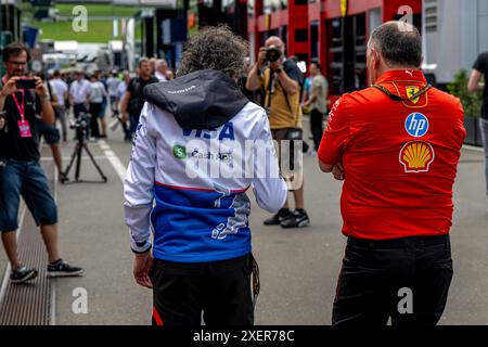 Spielberg, Österreich, 27. Juni, tritt Frederic Vasseur aus Frankreich für Ferrari an. Der Aufstand, Runde 11 der Formel-1-Meisterschaft 2024. Quelle: Michael Potts/Alamy Live News Stockfoto